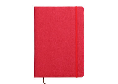 Girls Leather Notebooks With Company Logo Elastic Ribbon Soft Tough Embossing