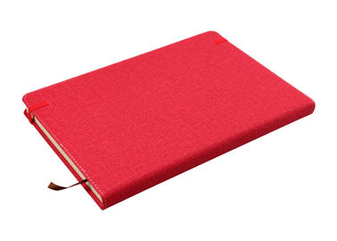 Girls Leather Notebooks With Company Logo Elastic Ribbon Soft Tough Embossing